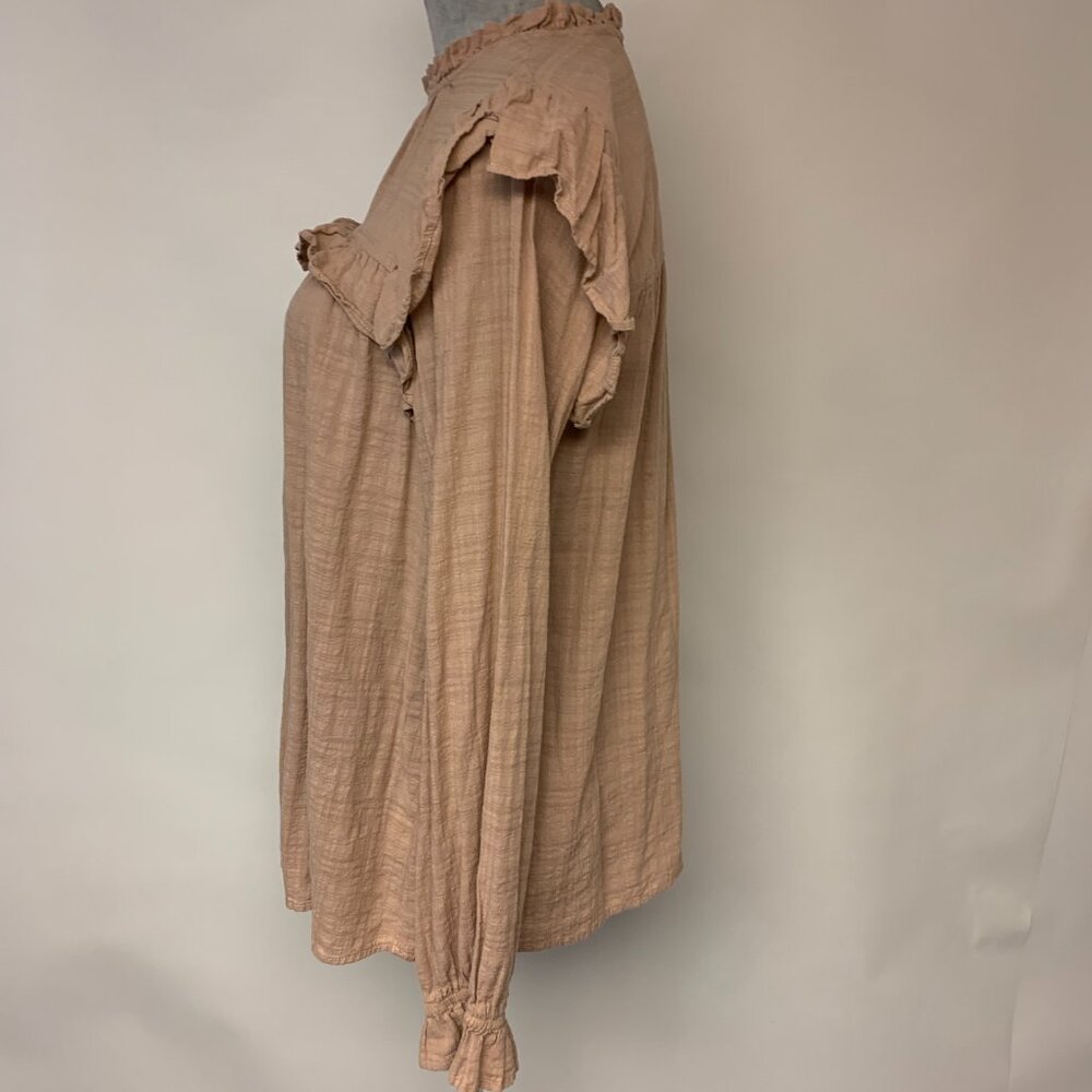 Universal Thread Womens Blouse Size Large Pink Feminine Prairie Boho Pastel - Picture 2 of 9